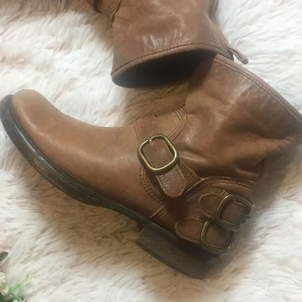 Lucky Brand Brown Leather Boots